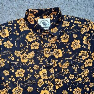 Savage Tacticians Mens Shirt Snap Short Sleeve Hawaiian Large